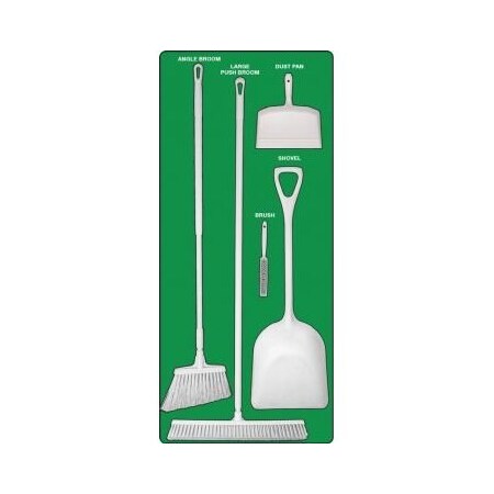 Accuform DRY ZONE STOREBOARDS MAXDUTY PSB612GNWT PSB612GNWT